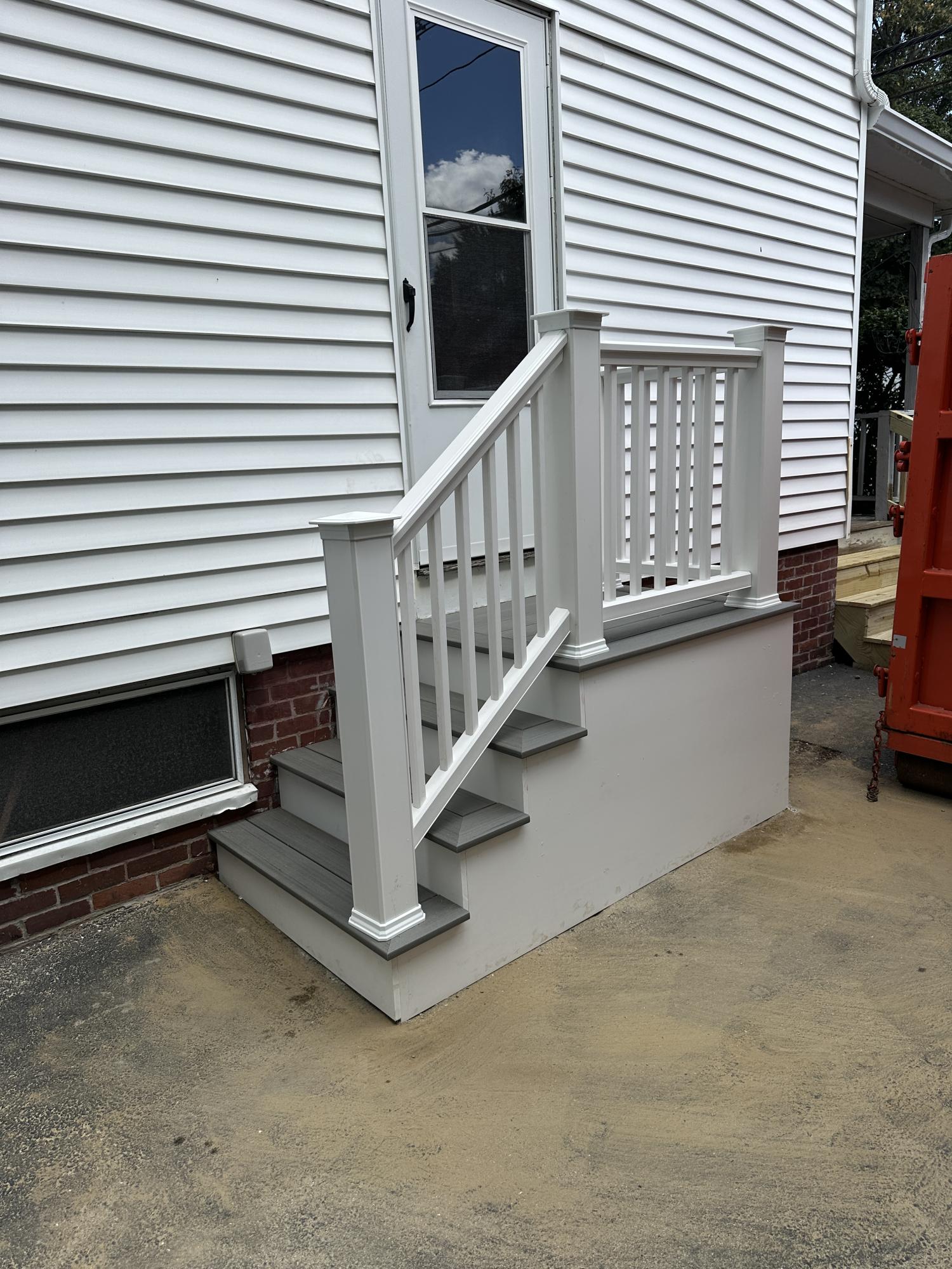 Side porch in Riverside, RI